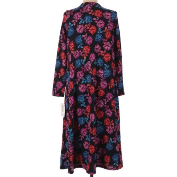 Lularoe Sarah Duster Cardigan Floral - Picture 4 of 6